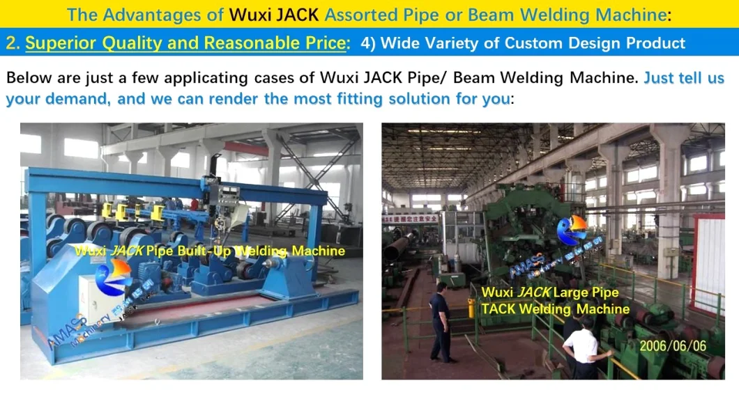 Automatic Pipe Flange Welding Weld Machine Equipment Internal External Longitudinal Circumferential Seam